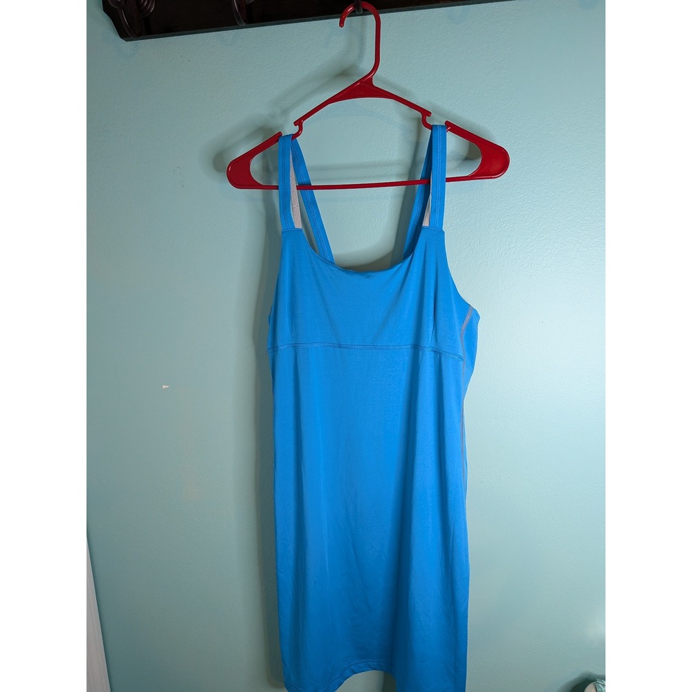 Sheex Performance Sleepwear Blue‎ Chemise Nightgown Large Moisture Wicking Dress